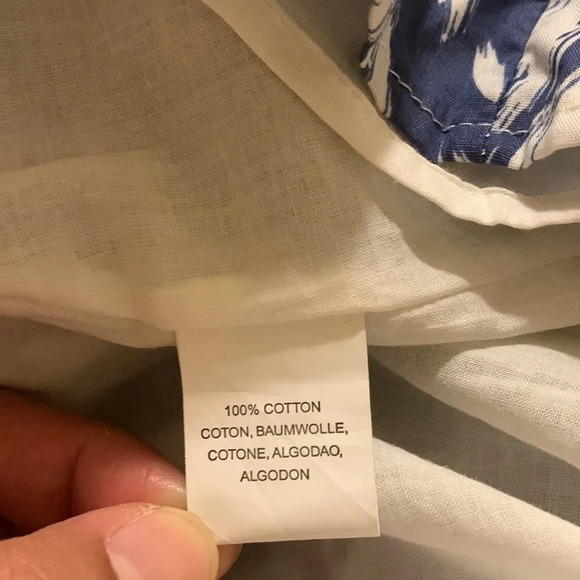 BLUE TASSEL by ANTHROPOLOGIE Floral‎ Tunic Mini Dress in Blue - Picture 7 of 9